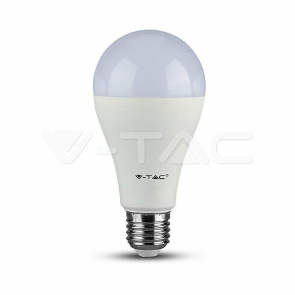 V-Tac VT-2017 Lampadina LED E27 17W Bulb A65 - SKU 4457 - Colore : Bianco Naturale