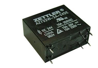 Relè 24V DPST - AZ733W-2A-24DE - ZETTLER