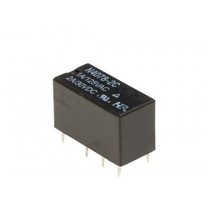 Relè 12V DPDT - N4078-2C-12V-0.2W