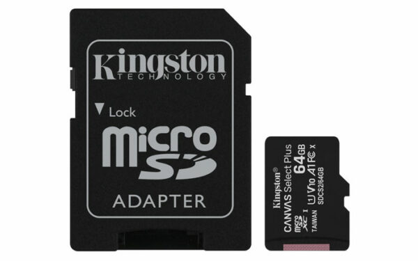 Kingston Technology Canvas Select Plus 64 GB MicroSDXC UHS-I Classe 10